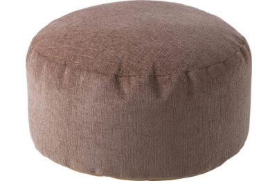 HOME Tessa Polyester Bean Footstool - Mink